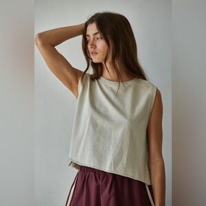 Everyday Easy Fit Tank Beige
